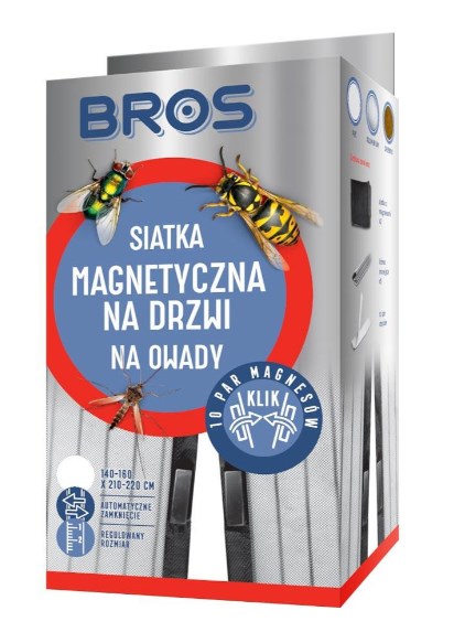 BROS Siatka magnetyczna na drzwi 160x220 cm